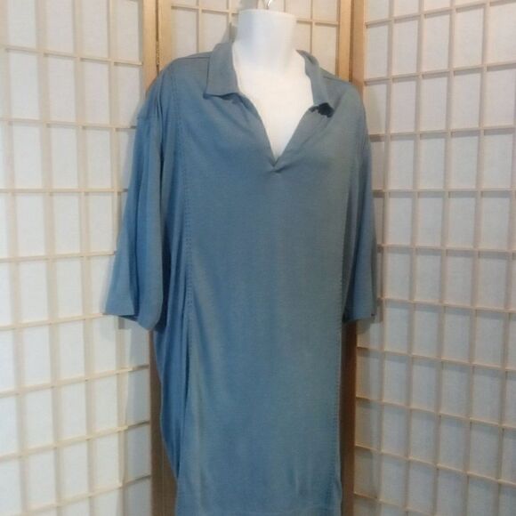 NWT Kenneth Cole 2XT Linen Blend Polo - Picture 1 of 8
